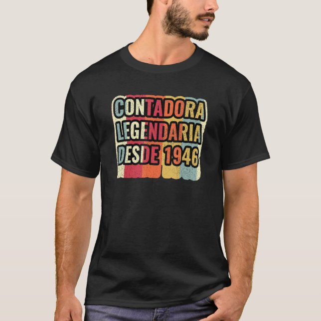 Camiseta Contadora Legendaria Desde 1946 (Frente)