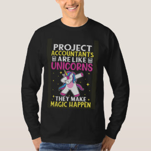 Camiseta Contadores De Projetos São Como Unicórdios