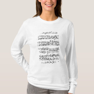 Camiseta Contagem da música de Johann Sebastian Bach