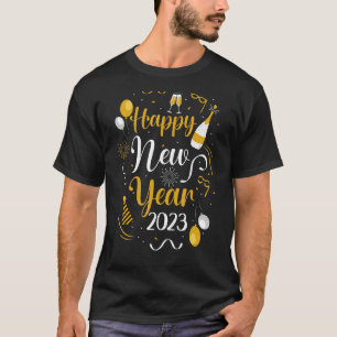 Camiseta Contagem de Partes Vésperas de ano novo do feliz a