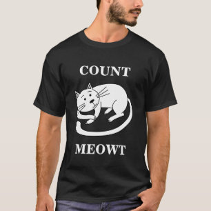 Camiseta Contagem Meowt Gatinho Engraçado Cat Pun