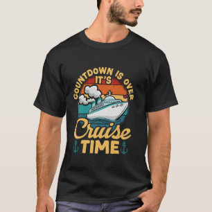 Camiseta Contagem Regressiva Vintage Retro Terminou É Hora 