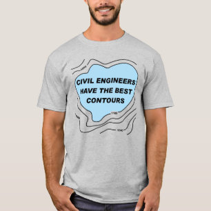 Camiseta Contagens azuis do Engenheiro Civil
