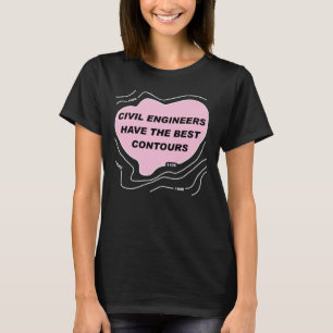 Camiseta Contagens Rosa Engenheiro Civil
