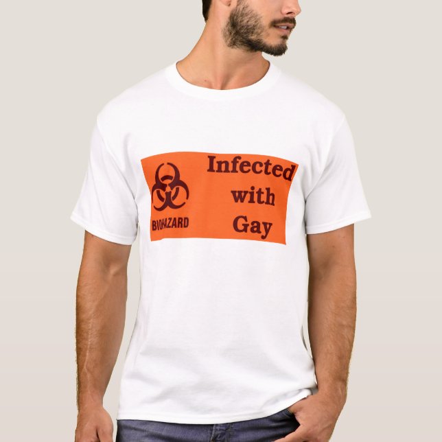 Camiseta Contaminado com gay (Frente)