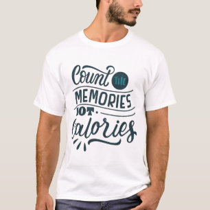 CAMISETA CONTAR AS MEMÓRIAS NÃO CALORIAS