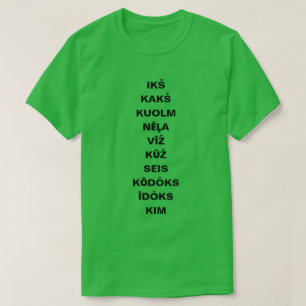 Camiseta contar até 10 em Livónia