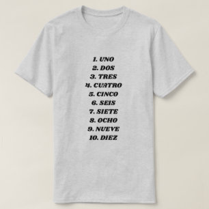 Camiseta Conte até dez em espanhol