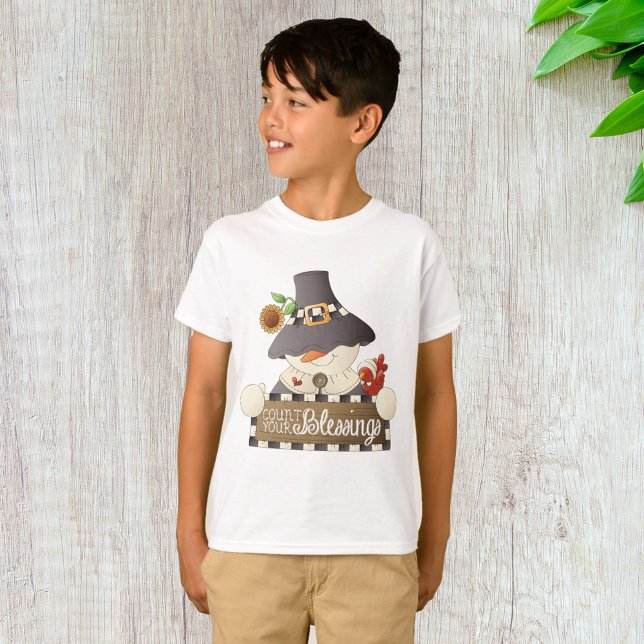 Camiseta Conte suas bençãos (Criador carregado)