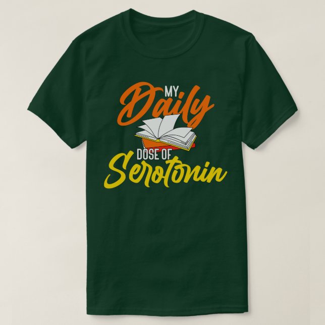 Camiseta Contém A Minha Dose Diária De Serotonina (Frente do Design)