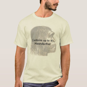 Camiseta Contem o Neanderthal de até 4%