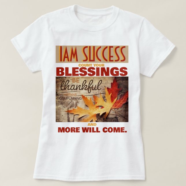 CAMISETA CONTEMPLE SUAS BÊNÇÃOS (Frente do Design)