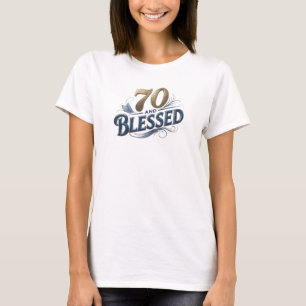 Camiseta Contemporâneo 70 E ABENÇOADO Gráfico de Designer