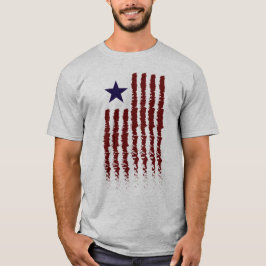 Camiseta Contemporâneo da bandeira americana