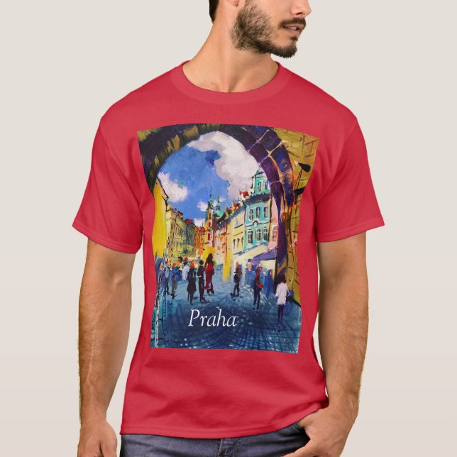 Camiseta Contemporary art , painting , Prague  (Frente)