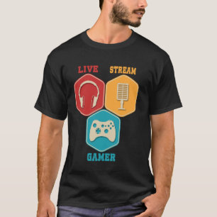 Camiseta Content Creator Online Game Video Game Live Stream