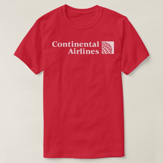 Camiseta Continental Airlines (Frente do Design)