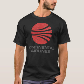 Camiseta Continental Airlines Vintage Aviation Classic T-S