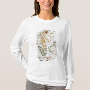 Camiseta Continente 3Sudeste Asiático, detalhe do atlas de