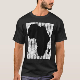 Camiseta Continente africano do mapa