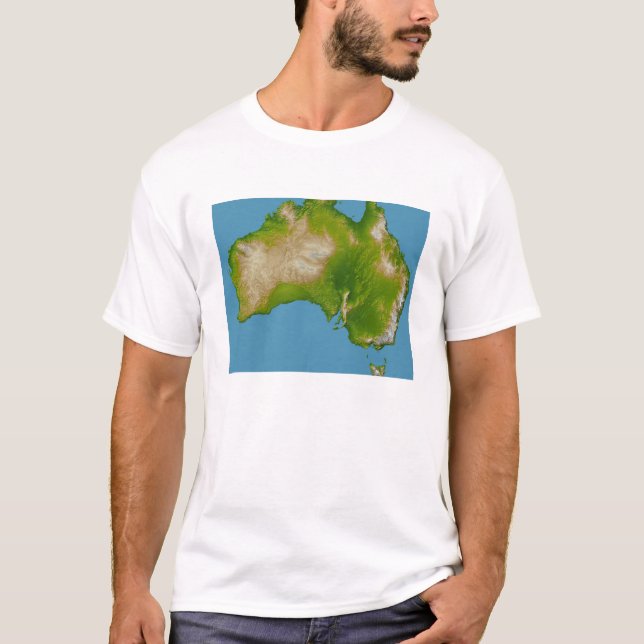Camiseta Continente da Austrália (Frente)