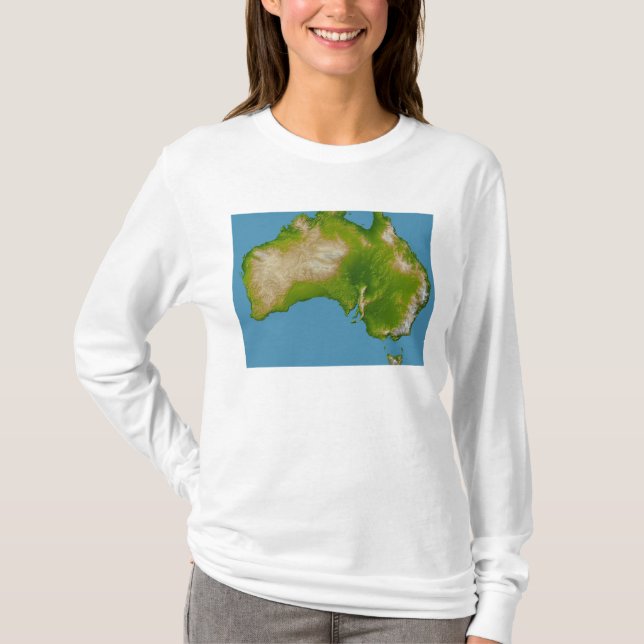 Camiseta Continente da Austrália (Frente)