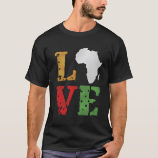 Camiseta Continente de África do Amor