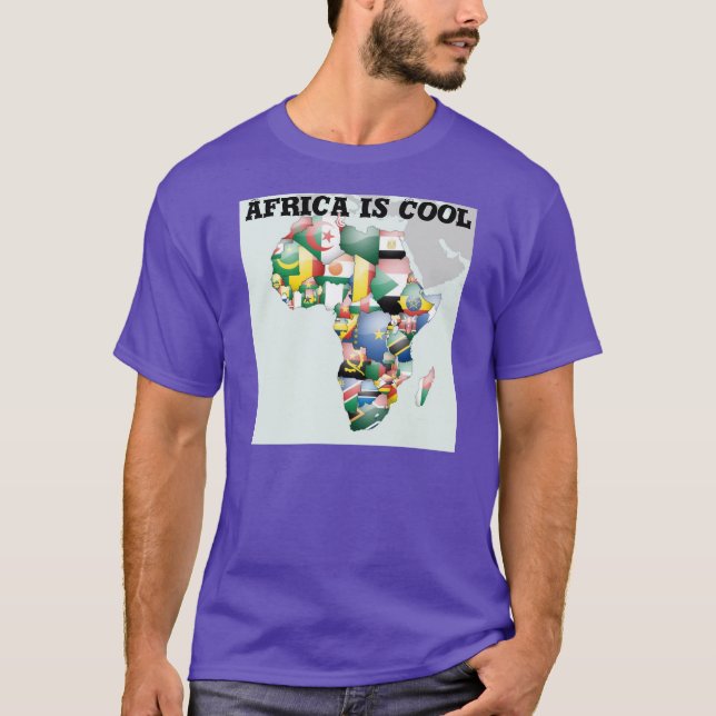 Camiseta Continente de África - Linda Alô Mama África (Frente)