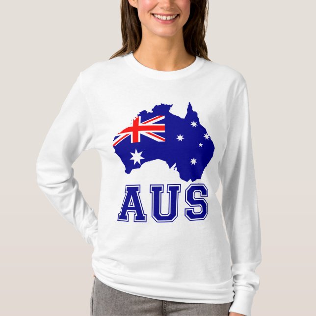 Camiseta Continente de Austrália (Frente)