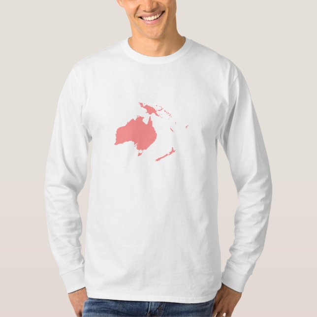Camiseta Continente de Austrália (Frente)