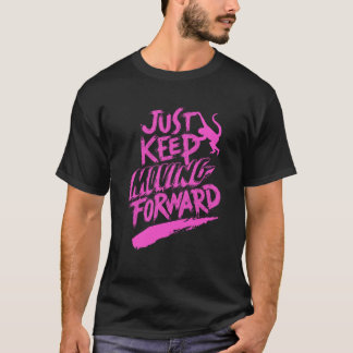 Camiseta Continua a andar para a frente dos homens