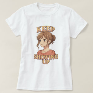Camiseta Continua A Mostrar O Tê Da Rapariga Do Sapo