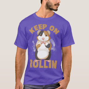 Camiseta Continua A Rolar Cozinha-De-Hamster-Guiné Engraçad