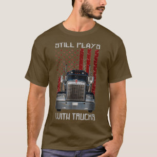 Camiseta Continua A Trabalhar Com Caminhão Sarcástico Engra