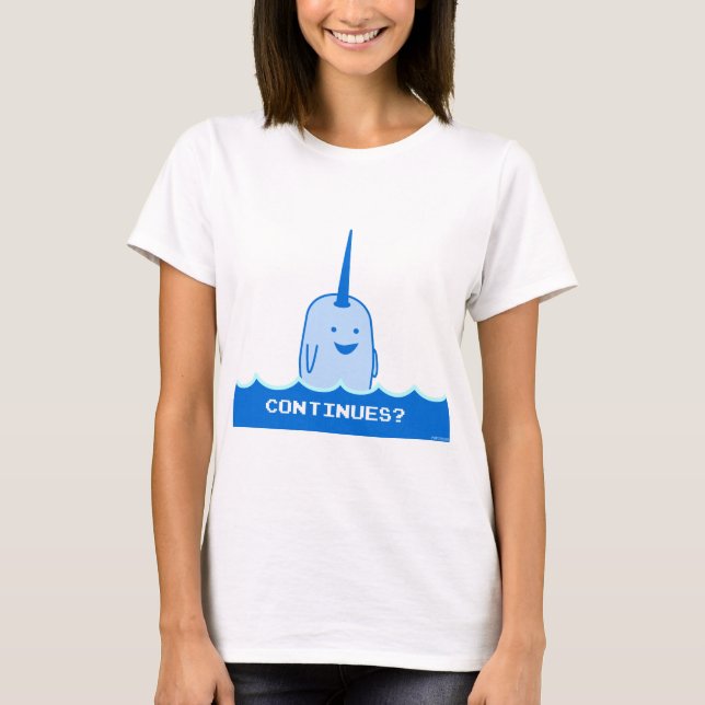 Camiseta Continua? O Narwhal feliz (Frente)