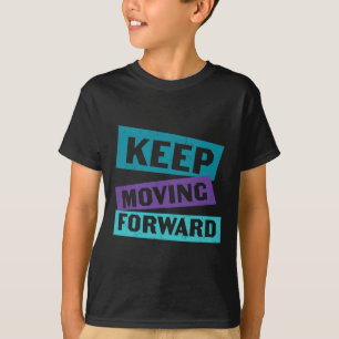 Camiseta Continuar a Avançar Mensagem de Saúde Mental