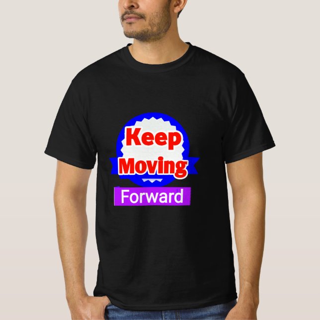 Camiseta Continuar a Avançar Motivacional (Frente)