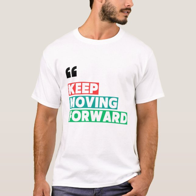 Camiseta Continuar a Avançar Motivacional (Frente)