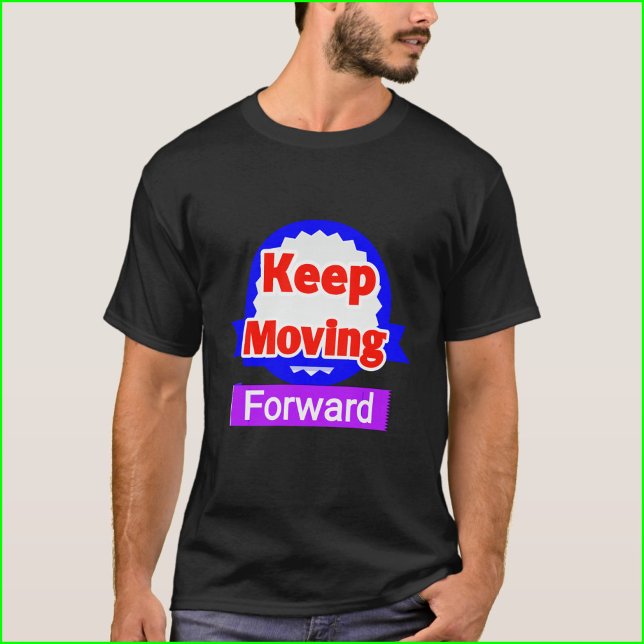 Camiseta Continuar a Avançar Motivacional (Criador carregado)
