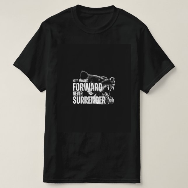 Camiseta Continuar a Avançar Nunca Entregar (Frente do Design)