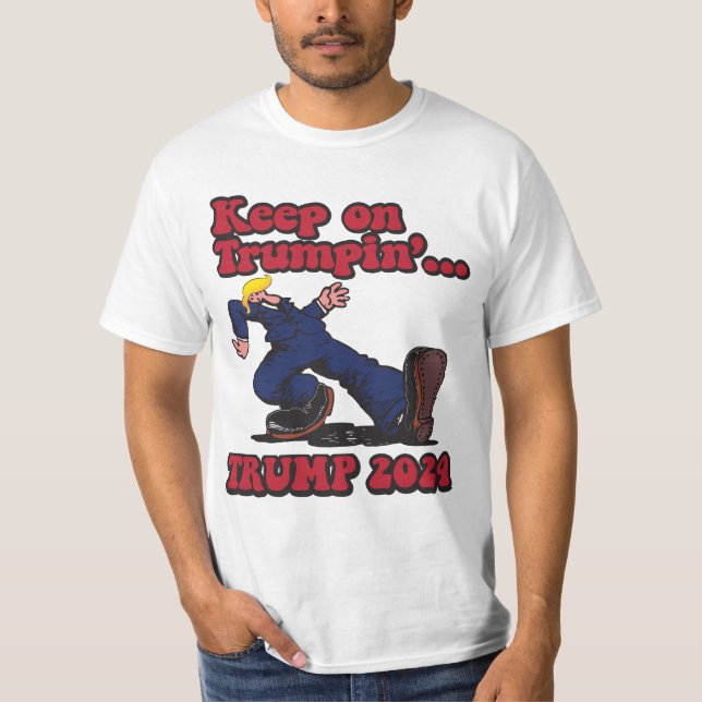 Camiseta Continuar com Trumpin - Trump 2024 (Frente)