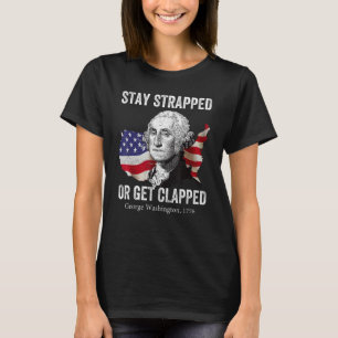 Camiseta Continue armado ou leve um tiro George Washington 