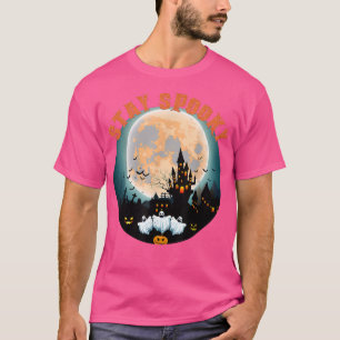 Camiseta Continue Assustador Truque ou Travessura Divertido