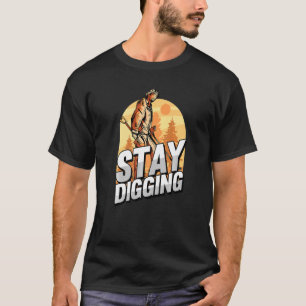 Camiseta Continue cavando Douradas Gemstones Silver Minerai