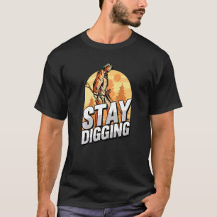 Camiseta Continue cavando Douradas Gemstones Silver Minerai