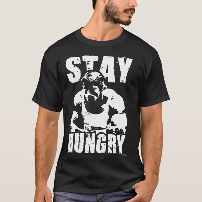 Camiseta Continue com fome menino (Frente)