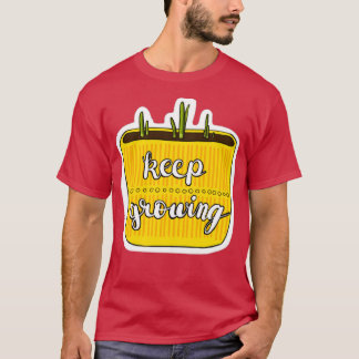 Camiseta Continue cultivando o Daffodil no Pote amarelo