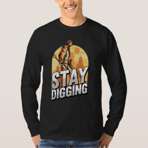 Camiseta Continue Escavando Ouro Prata Pedras Preciosas Mi