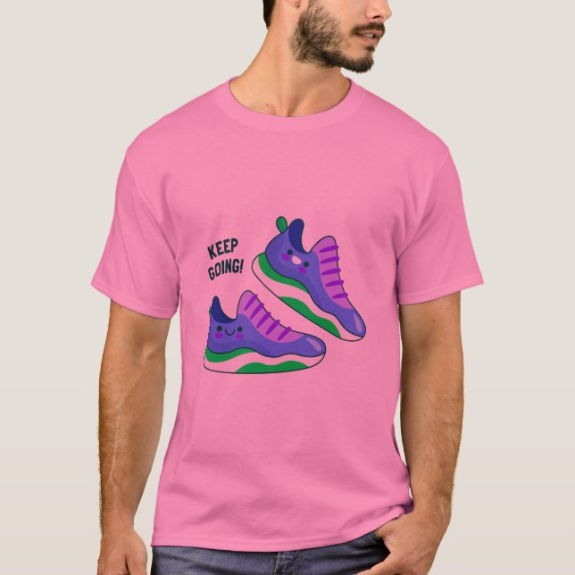 Camiseta Continue indo para o Kicks Tee (Frente)