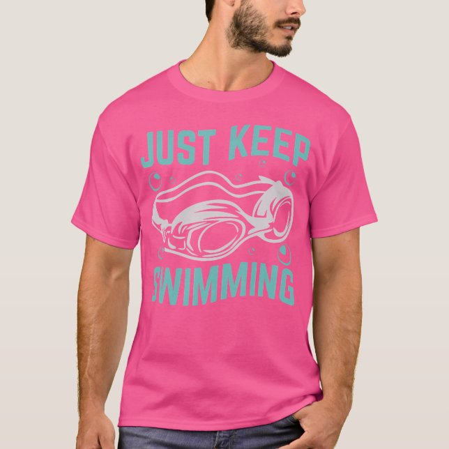 Camiseta Continue nadando (Frente)